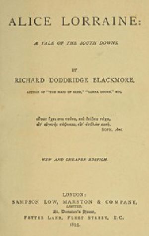 [Gutenberg 49075] • Alice Lorraine: A Tale of the South Downs